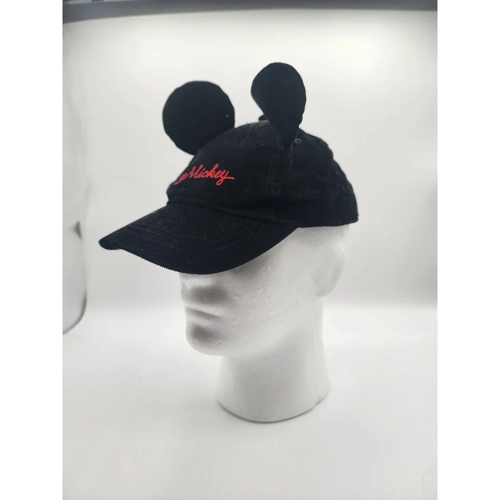 Kids Mickey Mouse Disney ears ball cap‎ adjustable strap embroidered